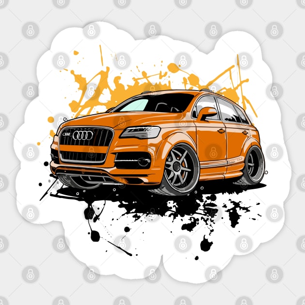 SUV Vehicles in Graffiti Cartoon Style Sticker by irfankokabi